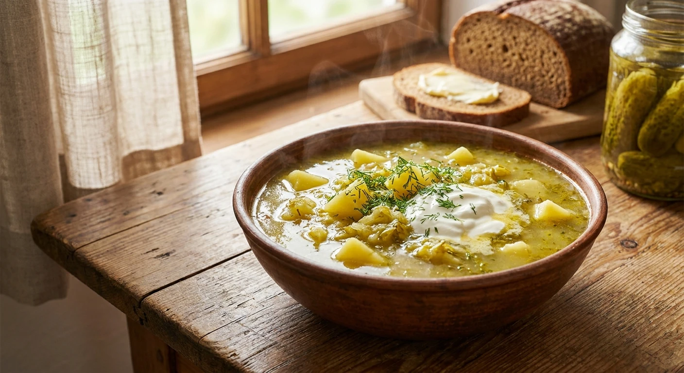 Pyszna zupa ogórkowa prosty przepis na domowy obiad