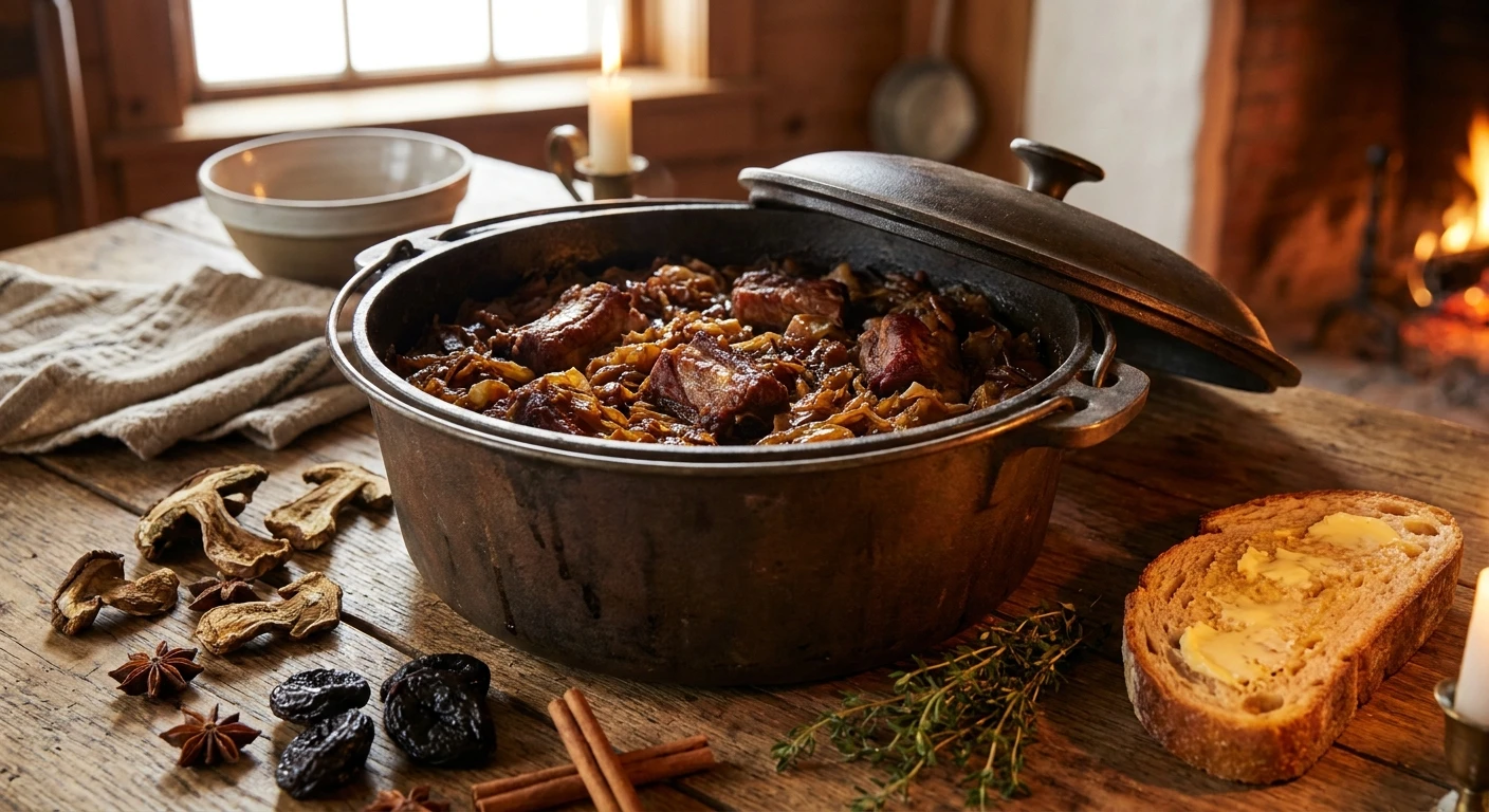 bigos na żeberkach