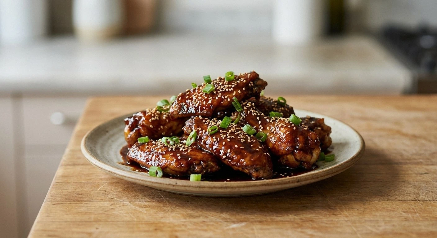 Skrzydełka w sosie teriyaki krok po kroku na obiad