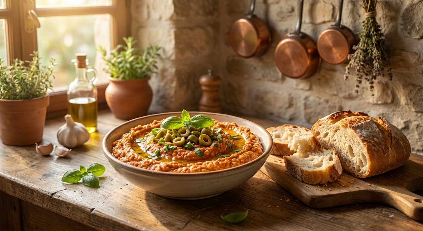 Pyszna pasta śródziemnomorska na domowe kanapki